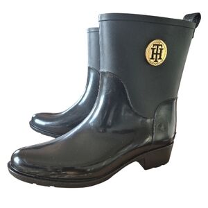 Tommy Hilfiger Kippa Pull On Rain Boots Sz Womens 10